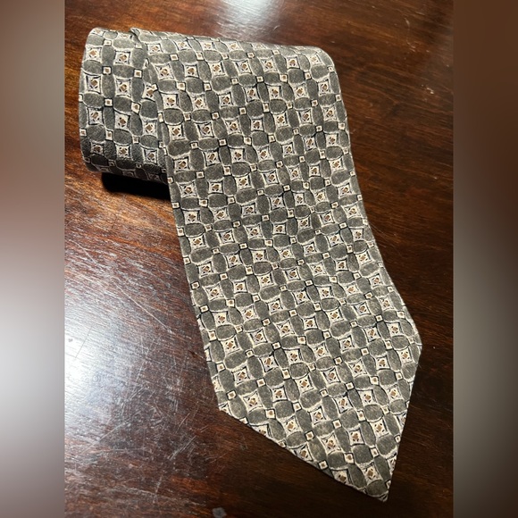 VINTAGE GAP Sage Taupe Tan Tie - Picture 4 of 6